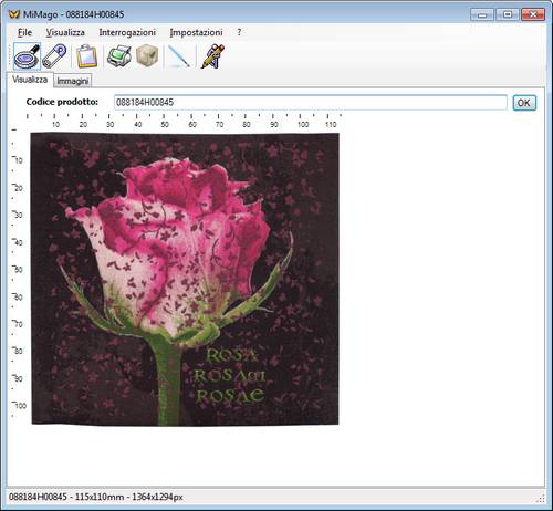 Screenshot of Mimago (a product images manager for Mion
